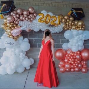 Red Ballgown Prom/Graduation Dress - Betsy & Adam
